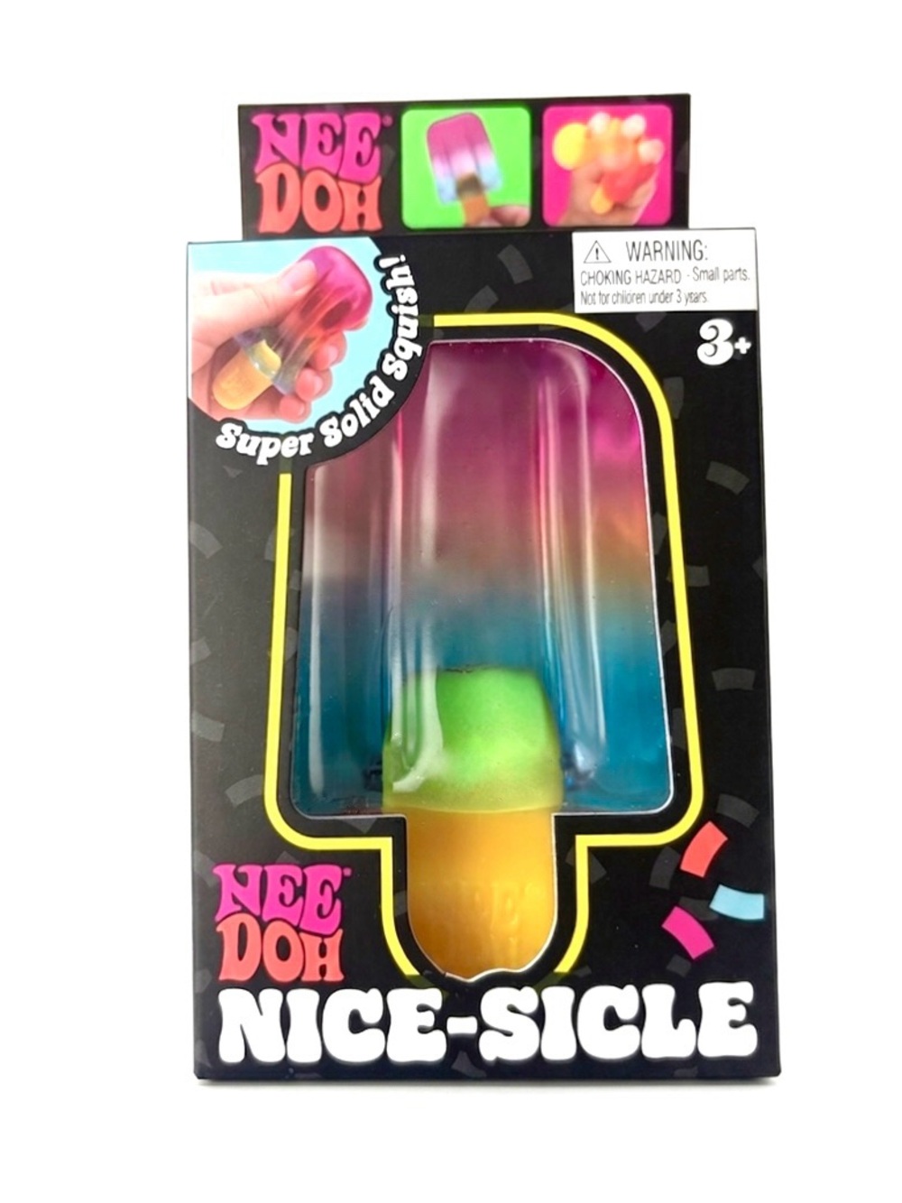 Nee Doh Nice-Sicle Popsicle - Multicolor Rainbow Authentic NeeDoh NEW Sealed